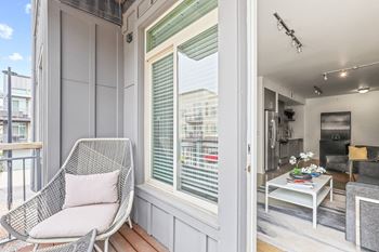 Balcony with a chair